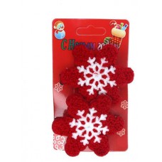 Зажим новогодний Дамское счастье, в ассортименте, уп. 1 пара (kastd) в магазинах Ашан