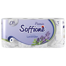 Туалетная бумага Soffione Premio Toscana Lavender 3 слоя 8 рулонов (kastd) в магазинах Ашан
