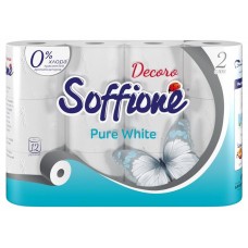 Туалетная бумага Soffione Pure White, 2 слоя, 12 рулонов (kastd) в магазинах Ашан