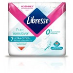 Прокладки гигиенические Libresse Ultra Pure Sensitive Супер, 7 шт (kastd)