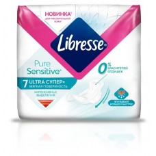 Прокладки гигиенические Libresse Ultra Pure Sensitive Супер, 7 шт (kastd) в магазинах Ашан