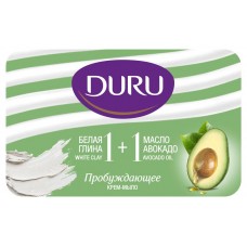 Крем-мыло кусковое Глина&Масло Duru 1+1, 80 г (kastd) в магазинах Ашан