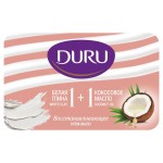 Крем-мыло кусковое Глина&Кокос Duru 1+1, 80 г (kastd)
