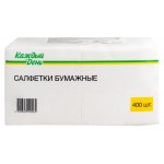 Салфетки однослойные Каждый день, 400 шт (kastd)