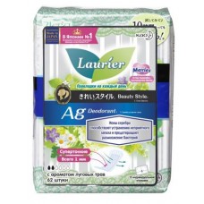 Прокладки ежедневные Laurier Beauty Style с ионами серебра Fresh с ароматом луговых трав, 62 шт (kastd) в магазинах Ашан