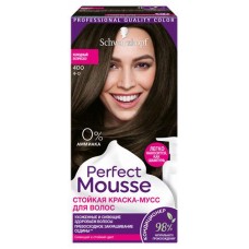 Краска-мусс для волос Perfect Mousse без аммиака Холодный эспрессо тон 400, 93,5 мл (kastd) в магазинах Ашан