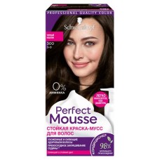 Краска-мусс для волос Perfect Mousse Черный каштан тон 300 (kastd) в магазинах Ашан