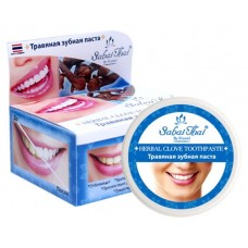Зубная паста Sabai Thai Отбеливающая травяная, 25 г (kastd) в магазинах Ашан
