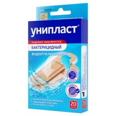 Лейкопластырь Унипласт бактерицидный влагостойкий, 20 шт (kastd) в магазинах Ашан