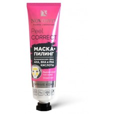 Маска-пилинг для лица Novosvit Peel Correct вулканическая глина AHA BHA и PHA кислоты, 40 мл (kastd) в магазинах Ашан