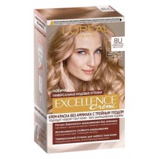 Краска для волос L'Oreal Paris Excellence Creme Универсальный светло-русый 8U без аммиака, 192 мл (kastd) в магазинах Ашан