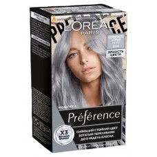 Краска для волос L'Oreal Paris Preference Сохо Серебристо-серый 10.112, 174 мл (kastd) в магазинах Ашан