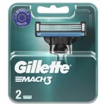 Cменные кассеты для бритья Gillette Mach 3, 2 шт (kastd)