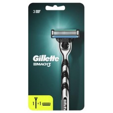 Бритва мужская Gillette Mach 3 с 2 сменными кассетами, 1 шт (kastd) в магазинах Ашан