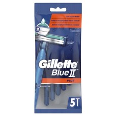 Бритвы одноразовые мужские Gillette Blue 2 Plus с двумя лезвиями, 5 шт (kastd) в магазинах Ашан