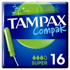 Тампоны гигиенические Tampax Compak Super с аппликатором, 16 шт (kastd) в магазинах Ашан