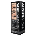 Краска для бровей и ресниц Fara Wow Brow Grey cosmos Графит тон 0.11 с эффектом татуажа, 30 мл (kastd)