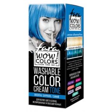Крем оттеночный для волос Fara Wow Colors Синий смываемый, 80 мл (kastd) в магазинах Ашан
