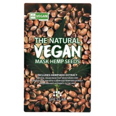 Маска для лица She's Lab The Natural Vegan Hemp Seeds с экстрактом авокадо, 20 мл (kastd) в магазинах Ашан