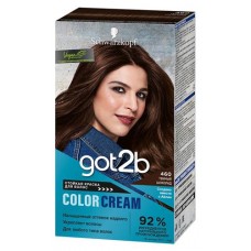Краска стойкая для Волос Got2b Color Cream Тёмный шоколад 460 насыщенный оттенок надолго, 142,5 мл (kastd) в магазинах Ашан