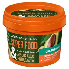 Маска для волос Фитокосметик Super Food Объем и сила авокадо миндаль, 100 мл (kastd) в магазинах Ашан