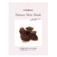 Маска тканевая для лица FoodaHolic с экстрактом красного женьшеня, 25 г (kastd) в магазинах Ашан