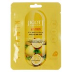 Маска тканевая для лица Jigott Real Ampoule с витаминами, 27 мл (kastd)