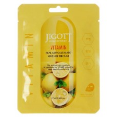Маска тканевая для лица Jigott Real Ampoule с витаминами, 27 мл (kastd) в магазинах Ашан