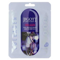 Маска тканевая для лица Jigott Real Ampoule с коллагеном, 27 мл (kastd) в магазинах Ашан