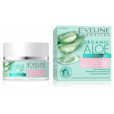 Крем-гель для лица Еveline Organic Aloe + Collagen увлажняюще-успокаивающий, 50 мл (kastd) в магазинах Ашан