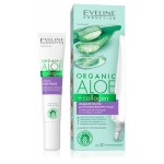 Патчи жидкие для кожи вокруг глаз Eveline Cosmetics Organic aloe + Collagen сокращение морщин и гусиных лапок, 20 мл (kastd)