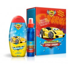 Подарочный набор детский Гонки Турбо Гонщик Шампунь-гель, 300 мл + Спрей, 75 мл (kastd) в магазинах Ашан