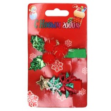 Зажим для волос Дамское счастье новогодний Ė2302 (kastd) в магазинах Ашан