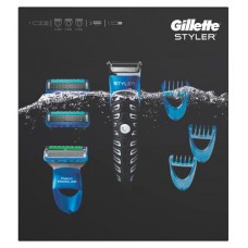 Набор подарочный Gillette бритва Gillette Styler + 3 насадки-гребня + сменные кассеты Fusion5 ProGlide 3 шт (kastd) в магазинах Ашан