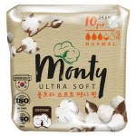 Прокладки гигиенические Monty Ultra Soft Normal Plus 240mm, 10 шт (kastd) Прокладки гигиенические Monty Ultra Soft Normal Plus 240mm, 10 шт (kastd)