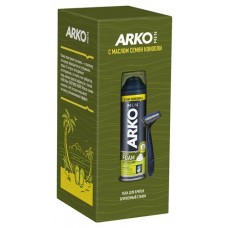 Набор подарочный для мужчин Arko Пена Hemp 200 мл + станок Pro2 (kastd) в магазинах Ашан