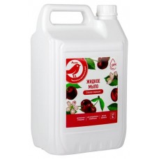 Мыло жидкое АШАН Красная птица Спелая черешня, 5 л (kastd) в магазинах Ашан