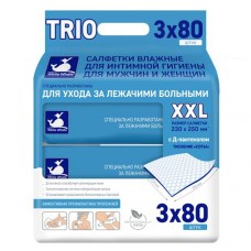 Салфетки влажные для ухода за лежачими больными White Whale с депантенолом, 3x80 шт (kastd) в магазинах Ашан