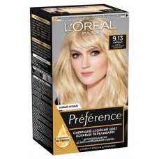 Краска для волос L'Oreal Paris Preference Стойкая оттенок 9.13 Байкал очень светло-русый бежевый (kastd) в магазинах Ашан