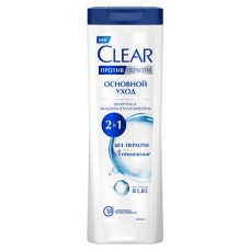 Шампунь и бальзам-ополаскиватель для волос Clear Основной уход 2 в 1 против перхоти, 380 мл (kastd) в магазинах Ашан