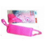 Мочалка банная OBSI Средняя премиум двойной вязкой, 33х17 см (kastd)