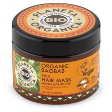Маска для волос густая Planeta Organica Organic Baobab, 300 мл (kastd) в магазинах Ашан