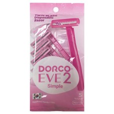Станок для бритья одноразовый Dorco Eve 2 Simple TD708PK-5P 2 лезвия, 5 шт (kastd) в магазинах Ашан