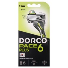 Станок для бритья Dorco Pace 6 Plux SXA5002 6 лезвий, 1 станок + 2 сменные кассеты (kastd) в магазинах Ашан