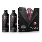 Подарочный набор Q.P. New Boss Ė1114 Укрепляющий шампунь 250 мл + Тонизирующий гель для душа 250 мл (kastd)