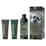 Подарочный набор Compliment men Never give up Ė1921 Шампунь&Гель для душа 250 мл + Гель для бритья 80 мл + Лосьон после бритья 80 мл + мочалка для душа (kastd)