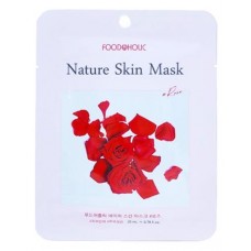 Маска тканевая для лица FoodaHolic Nature Skin с экстрактом розы, 23 мл (kastd) в магазинах Ашан