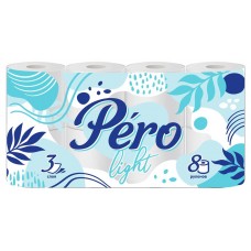 Туалетная бумага Pero Light 3-слойная, 8 рулонов (kastd) в магазинах Ашан