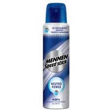 Дезодорант-антиперспирант спрей для мужчин Mennen Speed Stick Neutro power, 150 мл (kastd) в магазинах Ашан