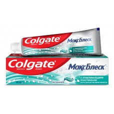 Зубная паста Colgate Макс Блеск Кристальная мята с отбеливающими пластинками для свежего дыхания и отбеливания зубов, 100 мл (kastd) в магазинах Ашан